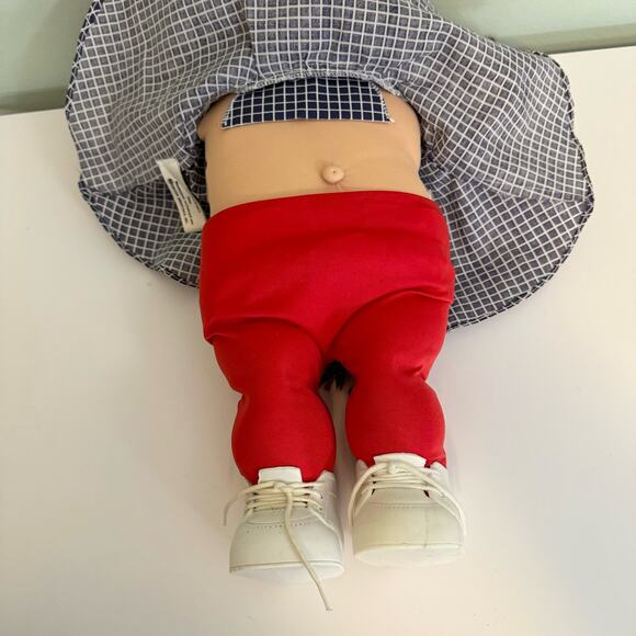 Vintage Cabbage Patch Kids Doll 16" Tall Brown Eyes Long Hair by Coleco 1985 - Picture 10 of 14